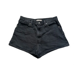 Levi’s High Waisted Denim Mom Shorts‎ Black Size 33